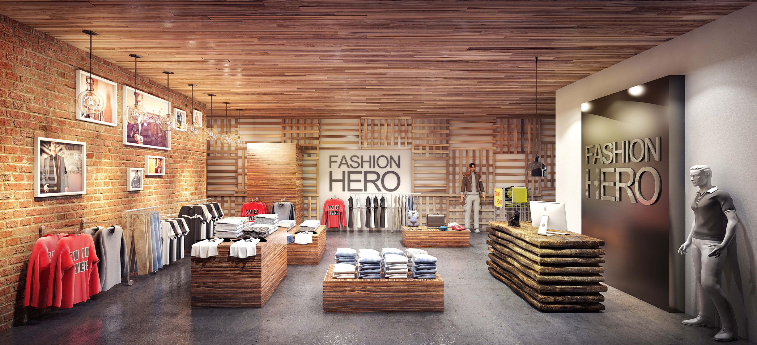 Retail Store Rendering Services